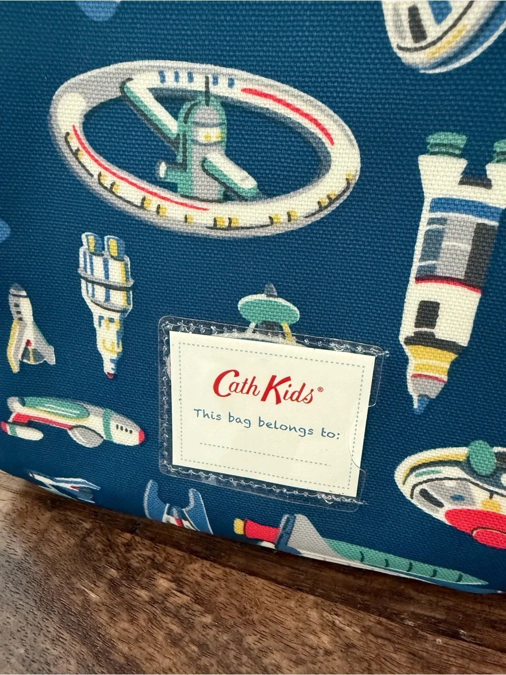 Cath Kids Navy Space Rockets Kids Lunch Bag